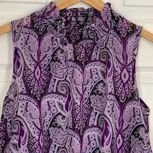 Purple/black  paisley S